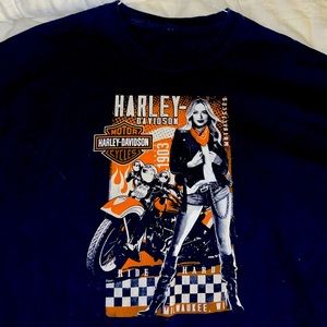 Harley Davison Black Tee Shirt 3XL, CHEROKEE HD, Gently Used condition.